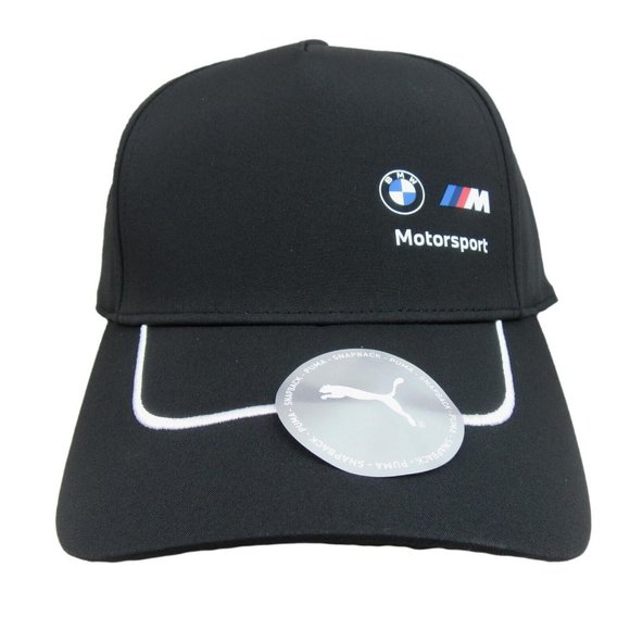 BMW M Motorsport Baseball Cap Hat Black Adult One Size Fit NEW - Picture 1 of 16